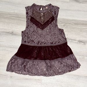 Free People Women's Purple Blouse